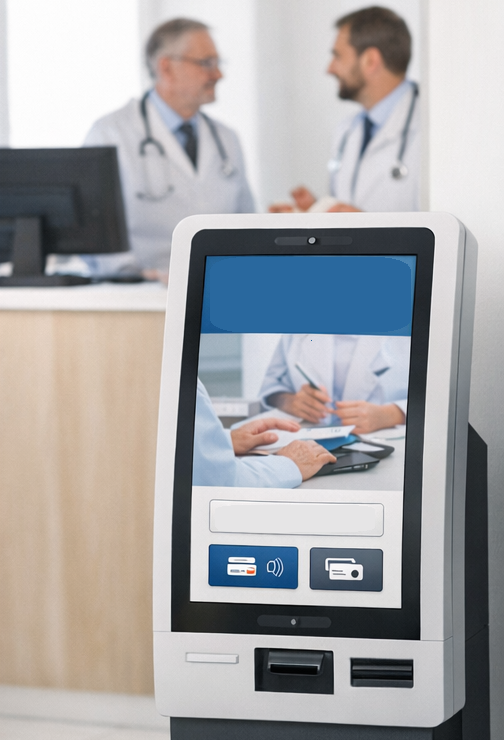 نرم افزار کیوسک پرداخت با نرم افزار مدیریت کلینیک هیلمی